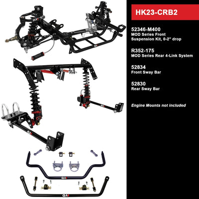 QA1 Level 3 Handling Suspension Kit, 0-2" Drop - 1966-1967 Dodge Charger HK23-CRB2