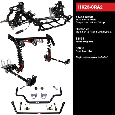 QA1 Level 3 Handling Suspension Kit, 0-2" Drop - 1967-1969 Plymouth Barracuda HK23-CRA2