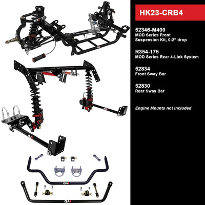 QA1 Level 3 Handling Suspension Kit, 0-2" Drop - 1971-1972 Dodge Charger HK23-CRB4