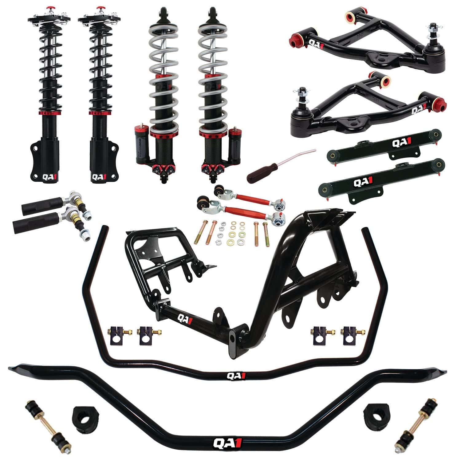 QA1 Level 3 Handling Suspension Kit, Wide Stance - 1987-1989 Ford Mustang HK43-FMM2
