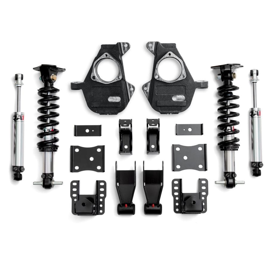 QA1 Lowering Kit - Double Adjustable, Cast Steel Arms - 2007-2016 Chevrolet Silverado 1500 AWD LK12-GMT04
