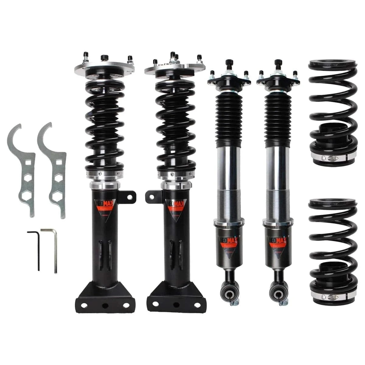Silvers NEOMAX Coilovers for 1985-1991 BMW 3 Series RWD (E30) w/ E36 Front Mounts SB1014-E36