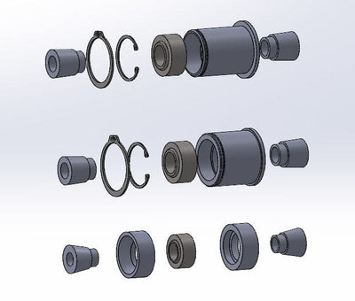 SPL Parts Front Lower Control Arm Bushing Kit - 2016-2023 Mazda MX-5 Miata (ND) SPL FLBK ND