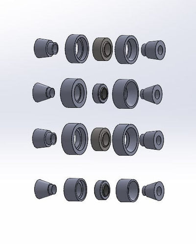 SPL Parts Rear Spherical Knuckle Bushing Kit - 2017-2020 Fiat 124 Spider (NF) SPL RKB ND