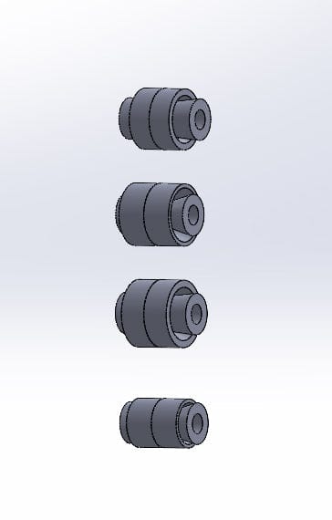 SPL Parts Rear Spherical Knuckle Bushing Kit - 2017-2020 Fiat 124 Spider (NF) SPL RKB ND