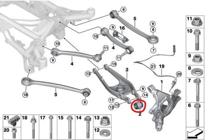 SPL Parts Rear Spherical Lower Control Arm Bushing Set - 2007-2012 BMW 328i (E90/E91) SPL RLCB E9X