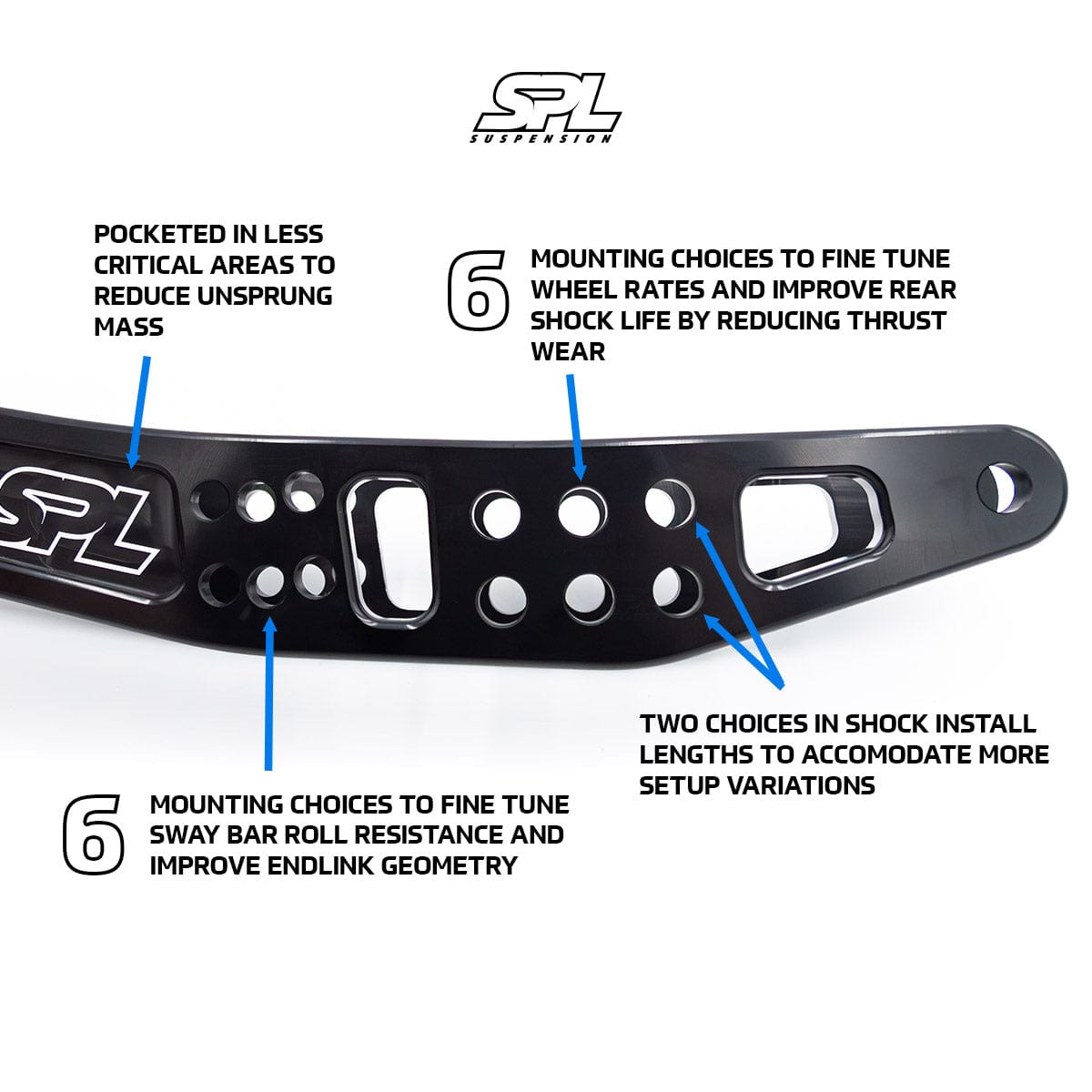 SPL Parts Titanium Rear Lower Control Arms - 2013-2020 Subaru BRZ (ZC6) SPL RLL FRS