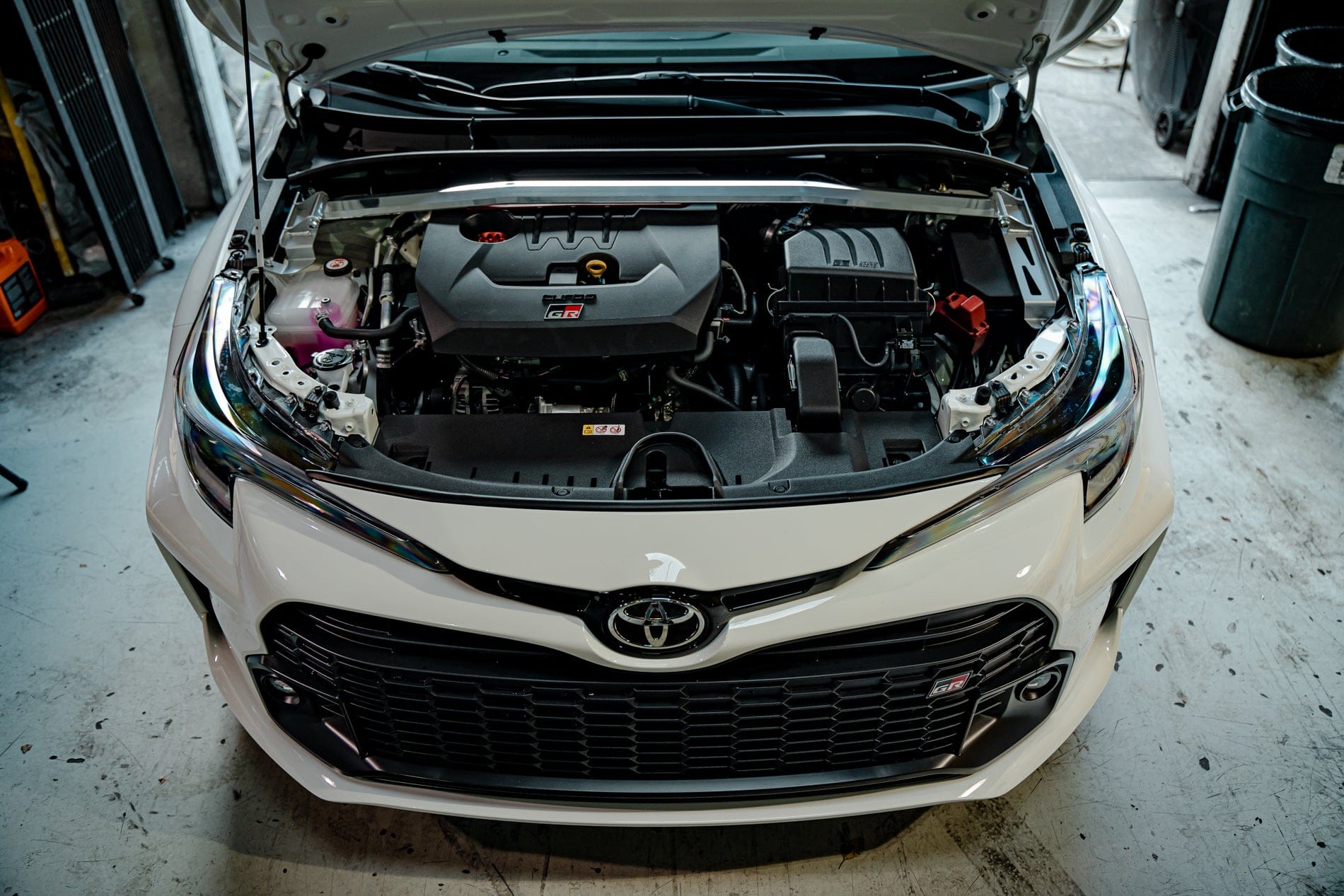 TOM'S Racing Upper Performance Rod Front for 2023+ Toyota GR Corolla (E210) TMS-53680-TZE21