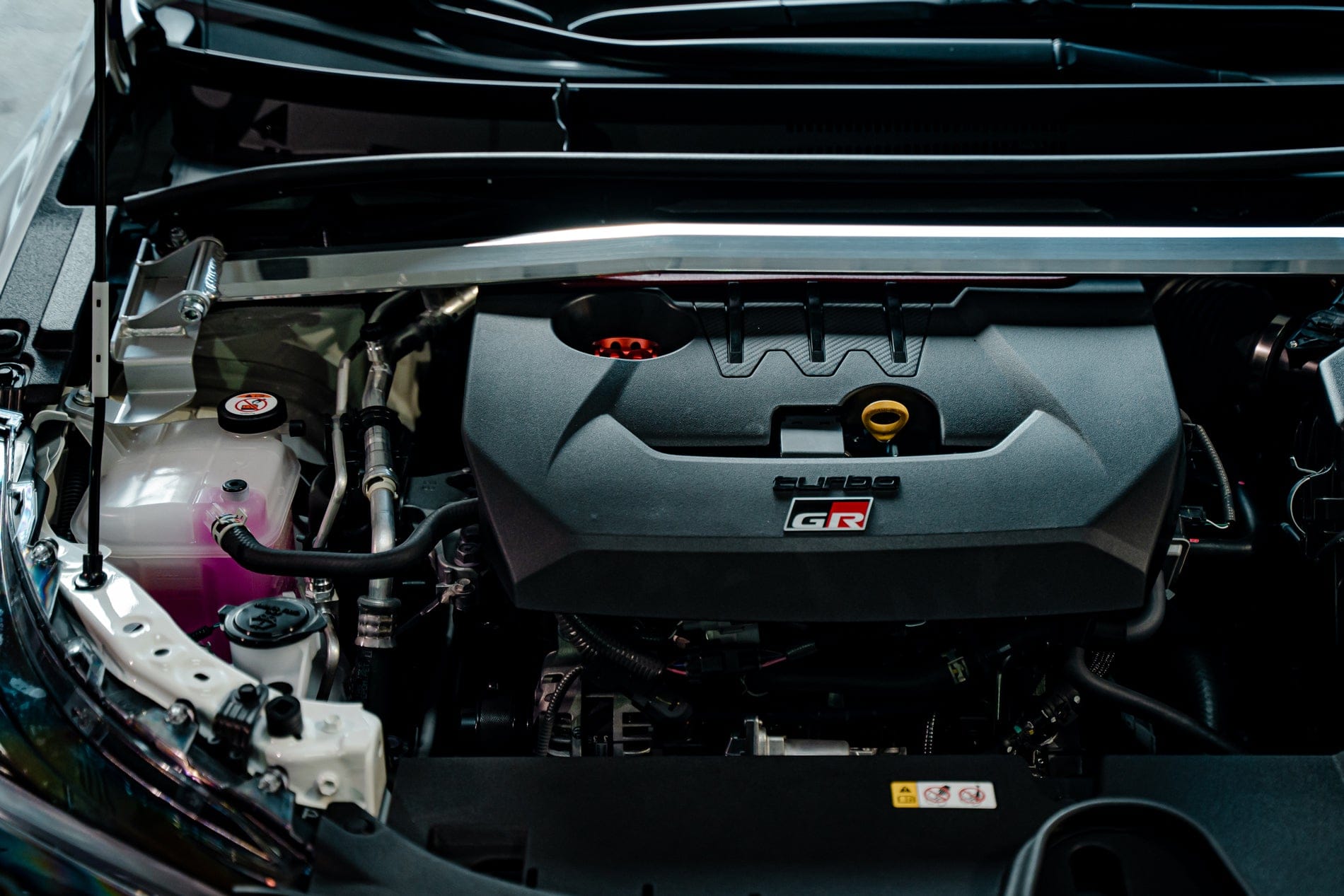 TOM'S Racing Upper Performance Rod Front for 2023+ Toyota GR Corolla (E210) TMS-53680-TZE21