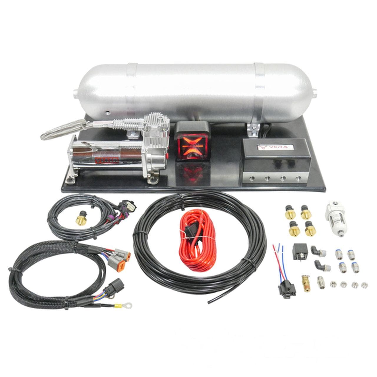 TruHart AirPlus Air Struts w/ VERA AccuAir ePlus Connect Pressure for 2001-2007 Mitsubishi Lancer EVO 7/8/9 (CT9A) TH-M1002+TH-MD05