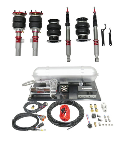 TruHart AirPlus Air Struts w/ VERA AccuAir ePlus Connect Pressure for 2017-2021 Honda Civic Hatchback (FK7/FK8) TH-H1014-1+TH-MD05