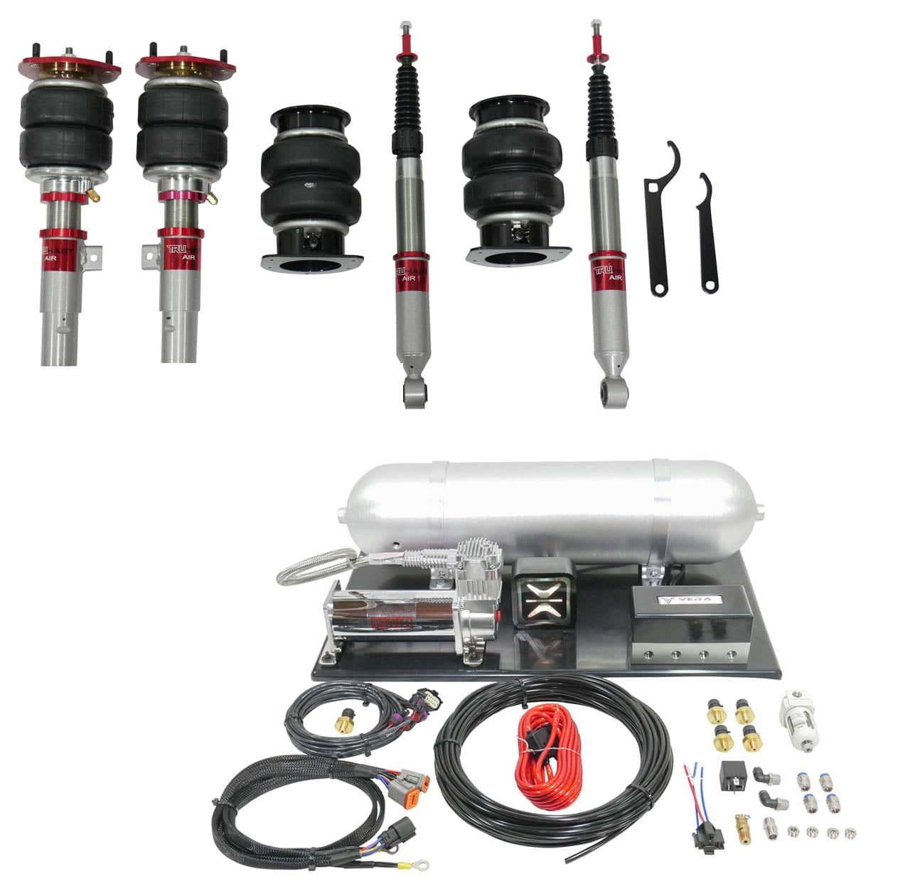 TruHart AirPlus Air Struts w/ VERA AccuAir ePlus Connect Pressure for 2023-2025 Acura Integra (DE5) TH-H1014+TH-MD05