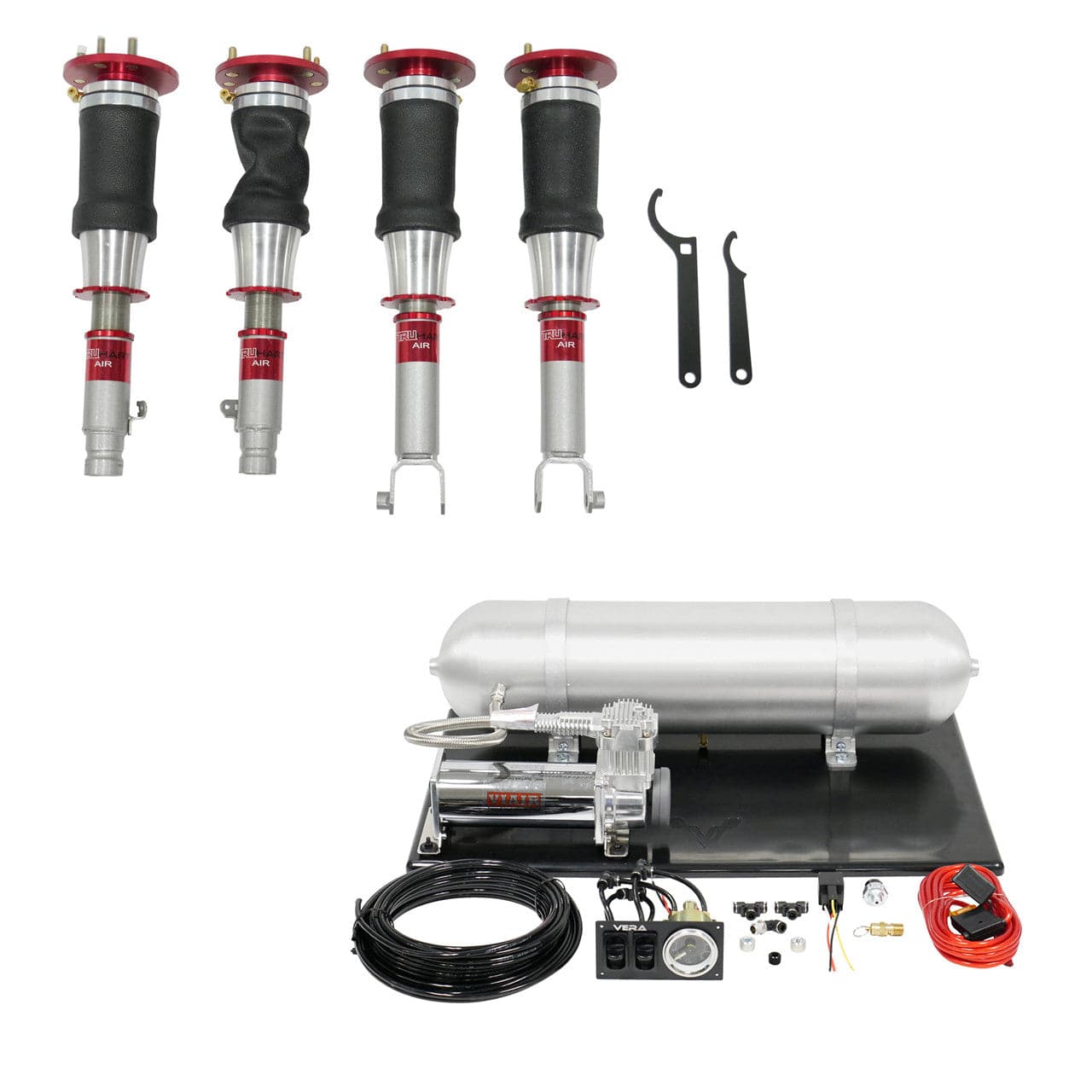 TruHart AirPlus Air Struts w/ VERA Basic Management for 1992-2001 Honda Prelude (BA/BB) TH-H1015+TH-MM03