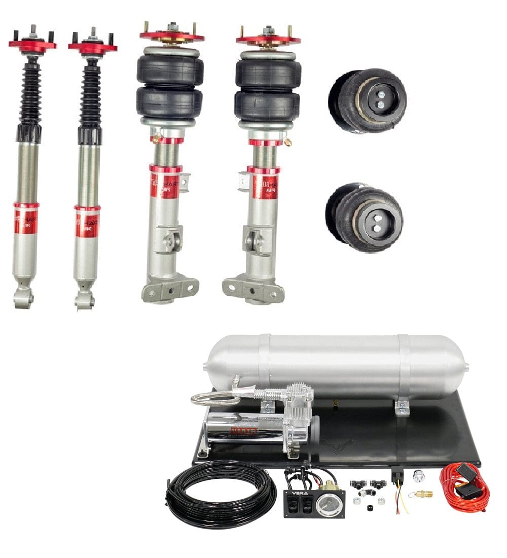 TruHart AirPlus Air Struts w/ VERA Basic Management for 1999-2000 BMW 323i (E46) TH-B1003+TH-MM03