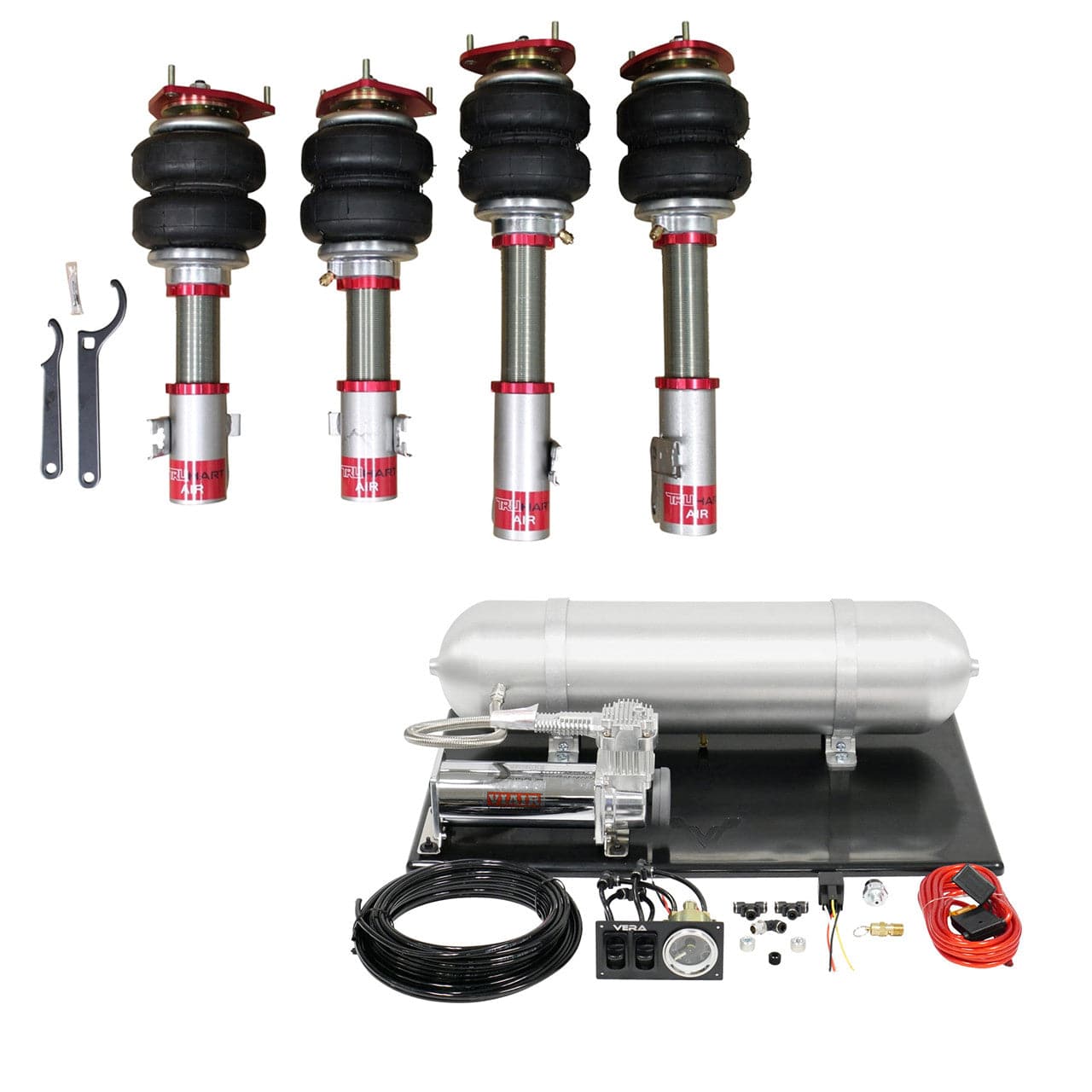 TruHart AirPlus Air Struts w/ VERA Basic Management for 2002-2011 Lexus ES350 (XV30) TH-T1007+TH-MM03