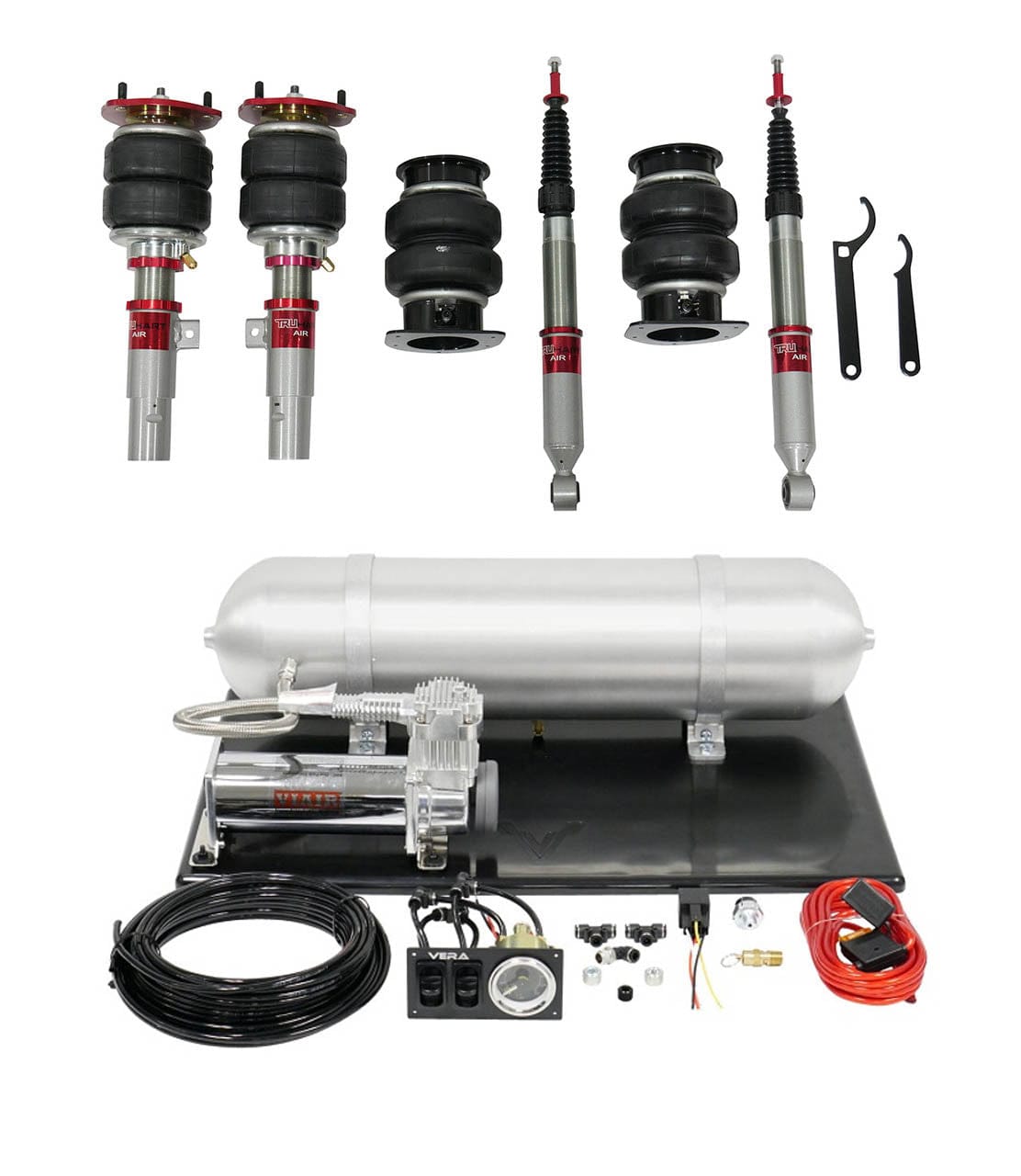 TruHart AirPlus Air Struts w/ VERA Basic Management for 2017-2024 Honda Civic (FK) TH-H1016+TH-MM03