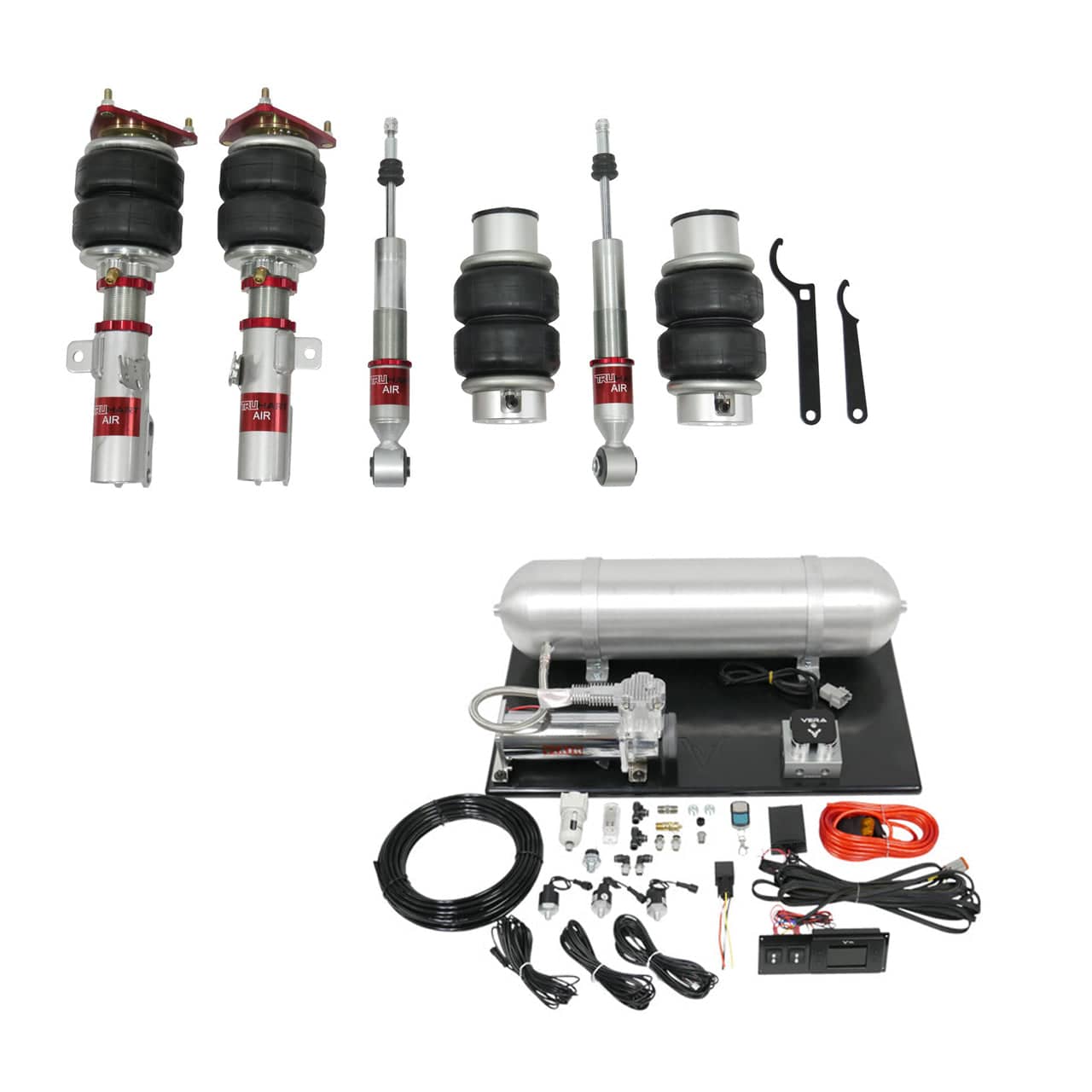 TruHart AirPlus Air Struts w/ VERA Basic Management for 2018-2021 Toyota Camry (XV70) TH-T1009+TH-MM03