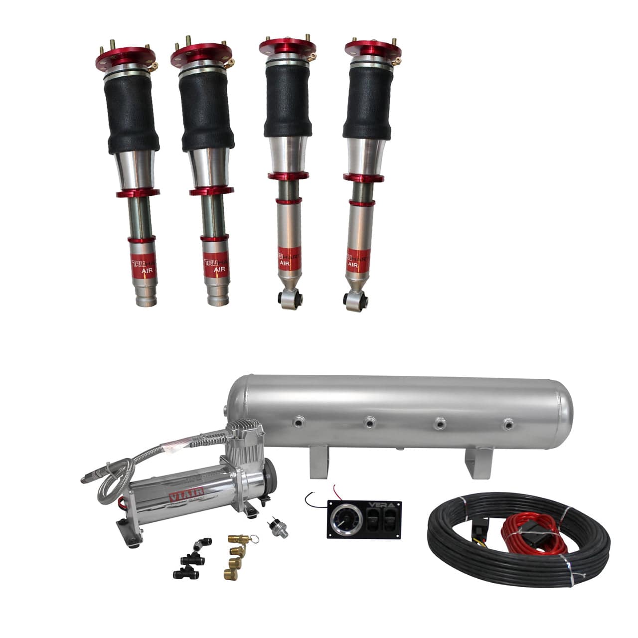 TruHart AirPlus Air Struts w/ VERA Essential Management for 1998-2002 Honda Accord (CG) TH-H1007+TH-MM01