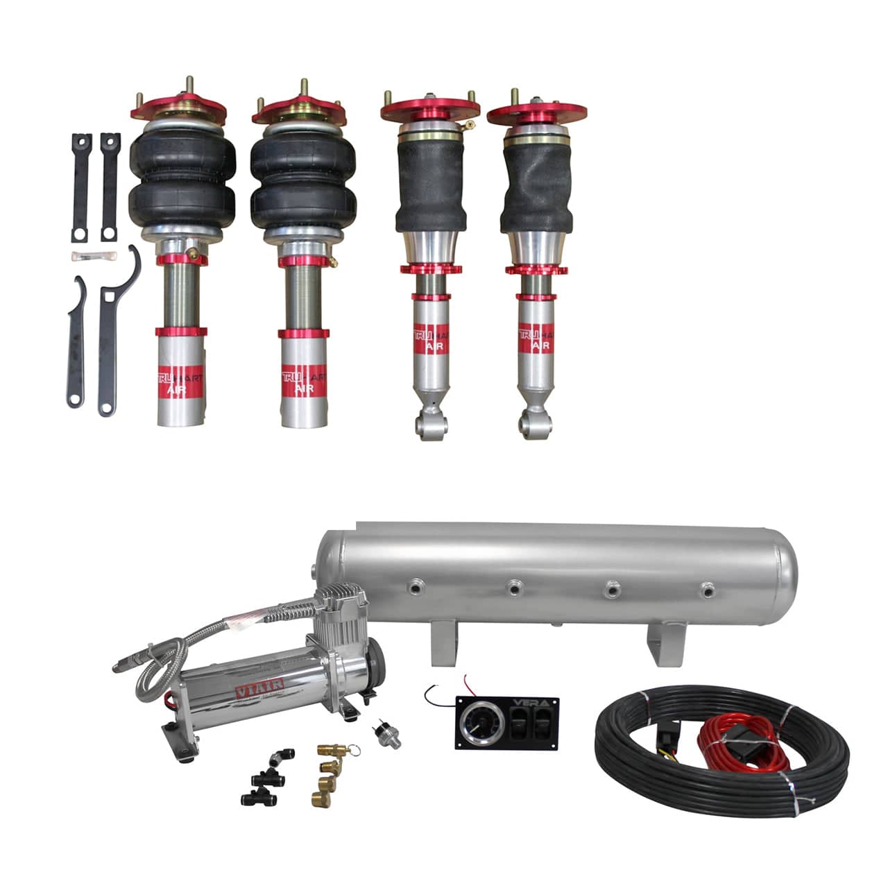 TruHart AirPlus Air Struts w/ VERA Essential Management for 2000-2003 Nissan Maxima (A33) TH-N1003+TH-MM01