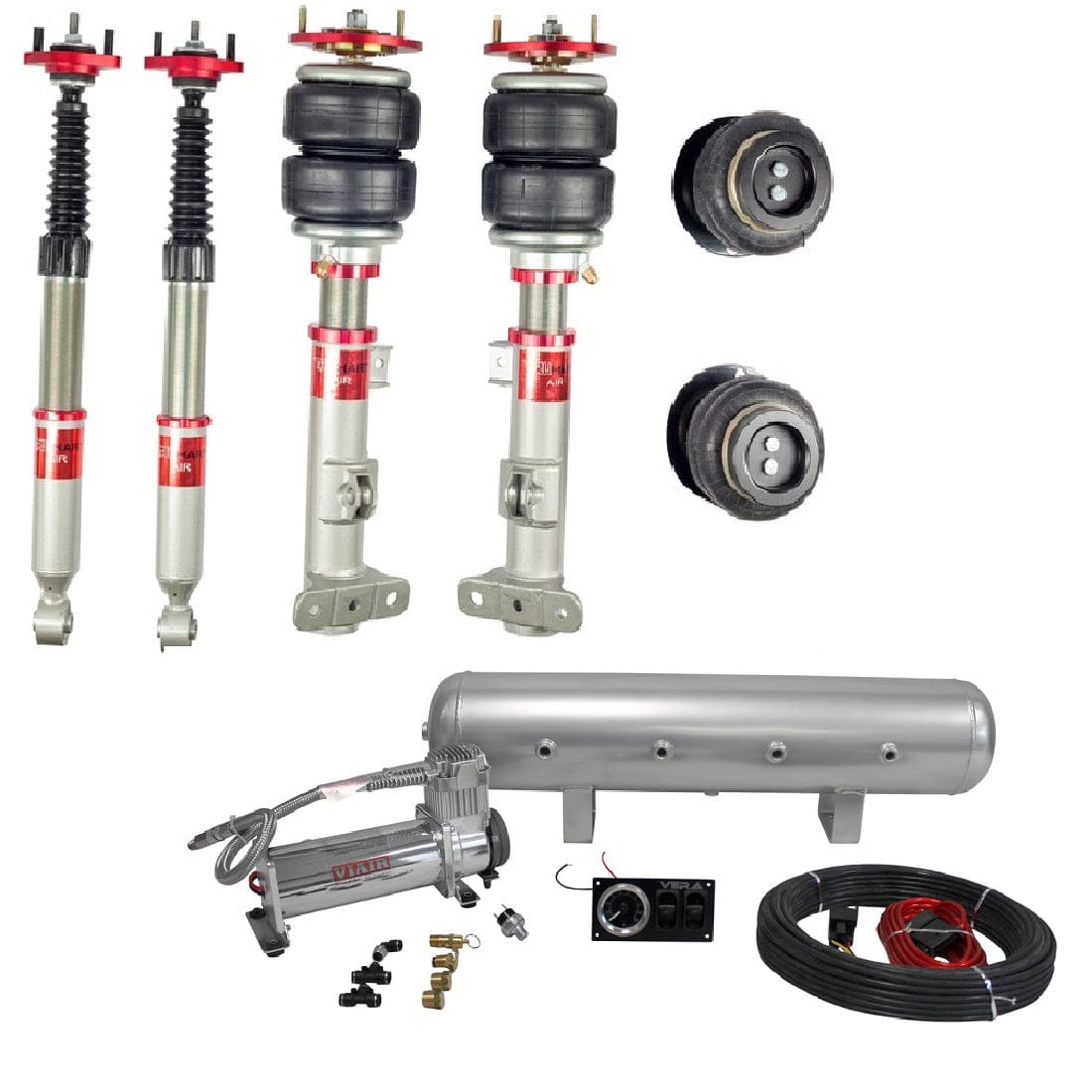 TruHart AirPlus Air Struts w/ VERA Essential Management for 2001-2006 BMW 325Ci (E46) TH-B1003+TH-MM01
