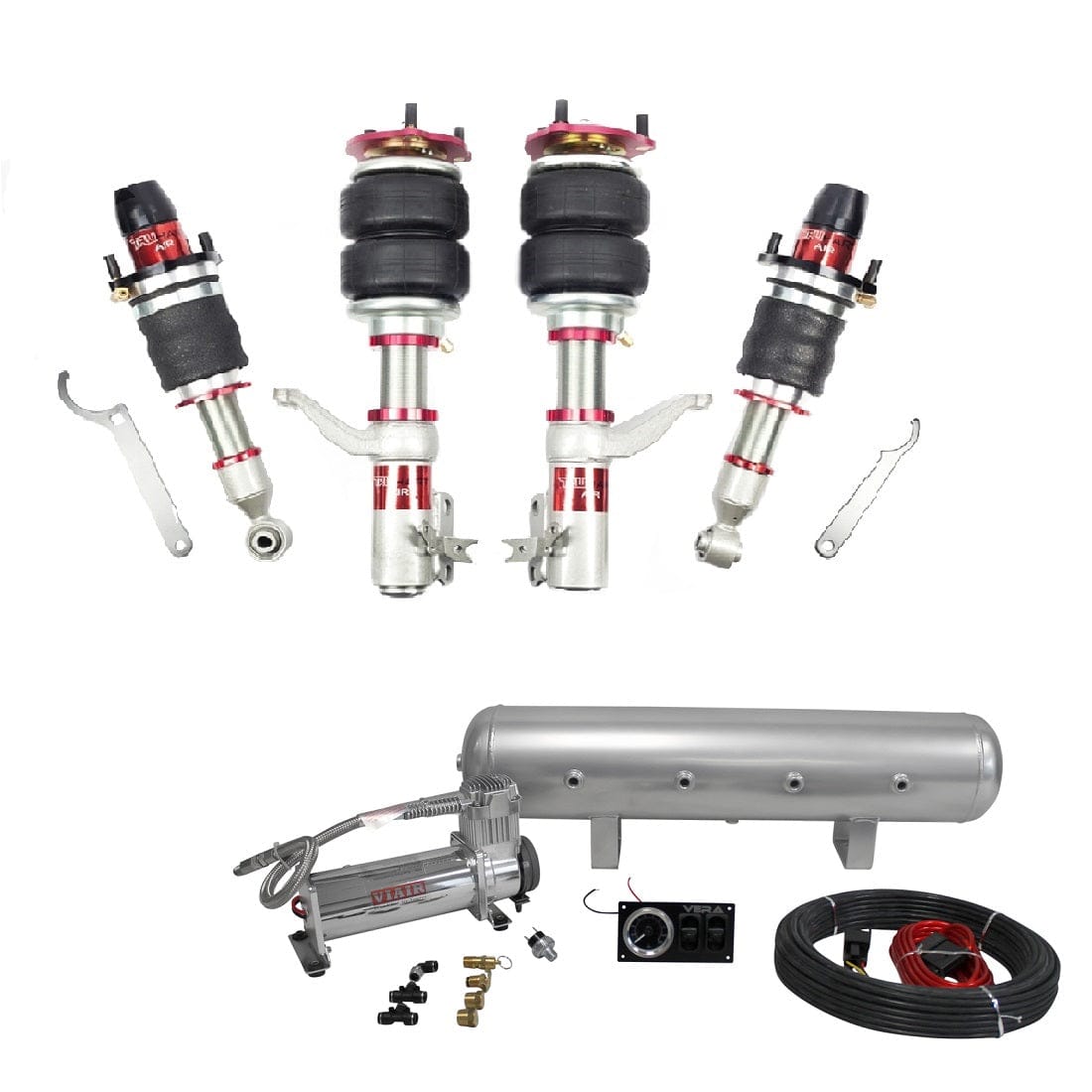 TruHart AirPlus Air Struts w/ VERA Essential Management for 2002-2006 Honda CR-V (RD) TH-H1012+TH-MM01