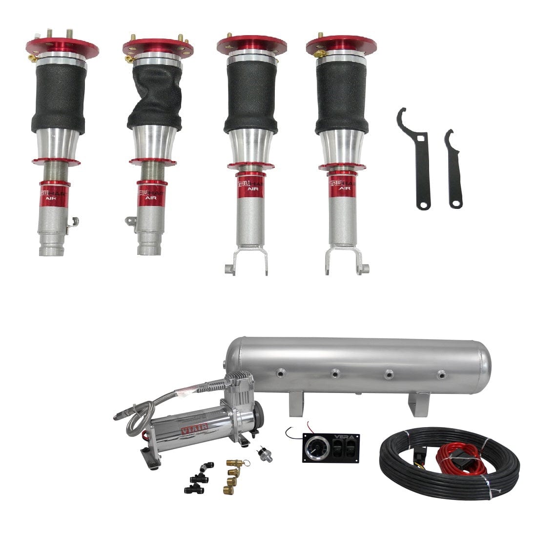 TruHart AirPlus Air Struts w/ VERA Essential Management for 2009-2014 Acura TSX (CU2) TH-H1009+TH-MM01