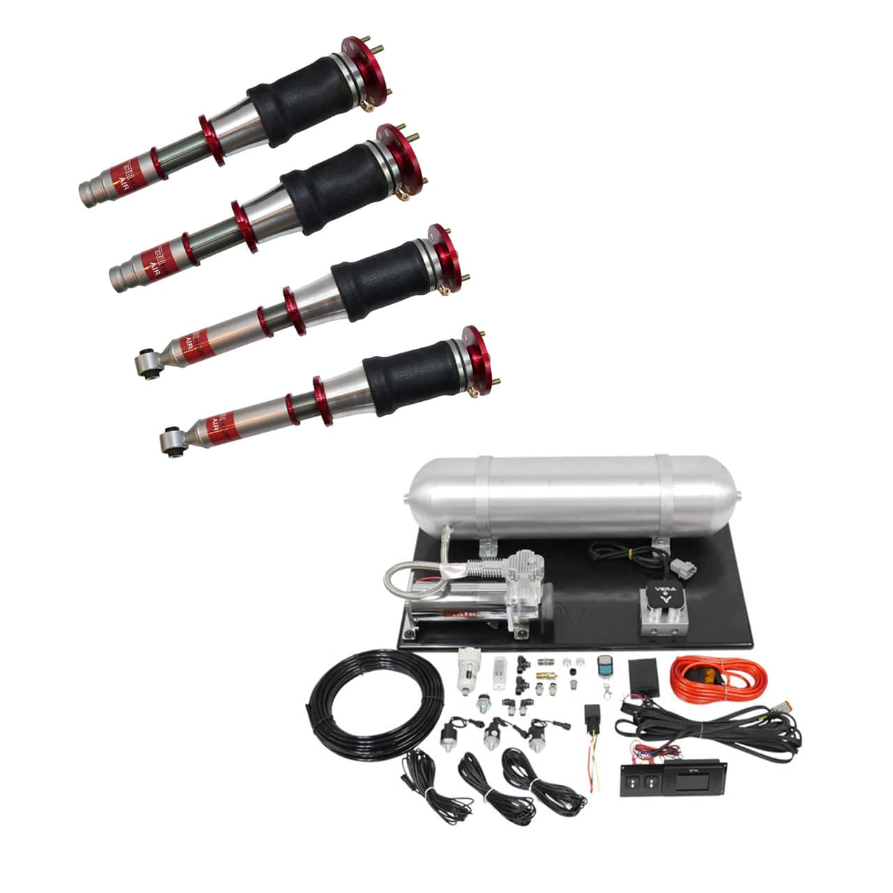 TruHart AirPlus Air Struts w/ VERA Evo Management for 1996-2001 Honda CR-V (RD) TH-H1003+TH-ME01