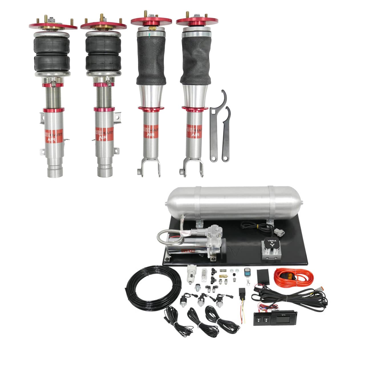 TruHart AirPlus Air Struts w/ VERA Evo Management for 2001-2007 Mitsubishi Lancer EVO 7/8/9 (CT9A) TH-M1002+TH-ME01