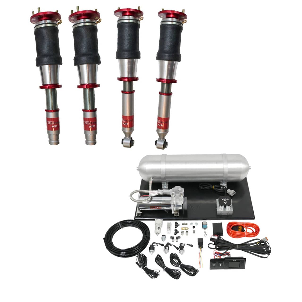 TruHart AirPlus Air Struts w/ VERA Evo Management for 2004-2008 Acura TL (UA6/UA7) TH-H1008-1+TH-ME01