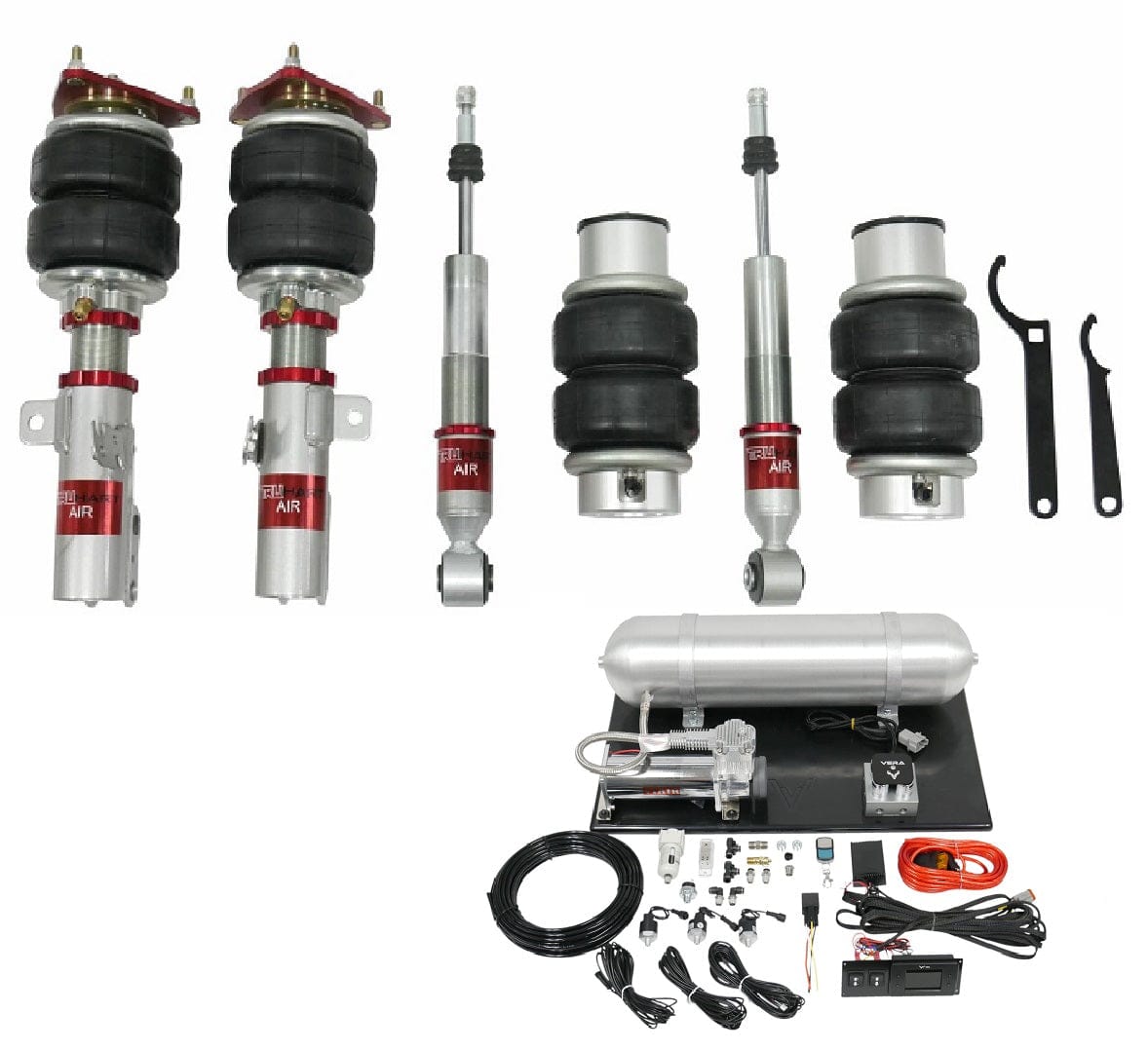 TruHart AirPlus Air Struts w/ VERA Evo Management for 2019-2025 Toyota Corolla Sedan (E210) TH-T1012+TH-ME01