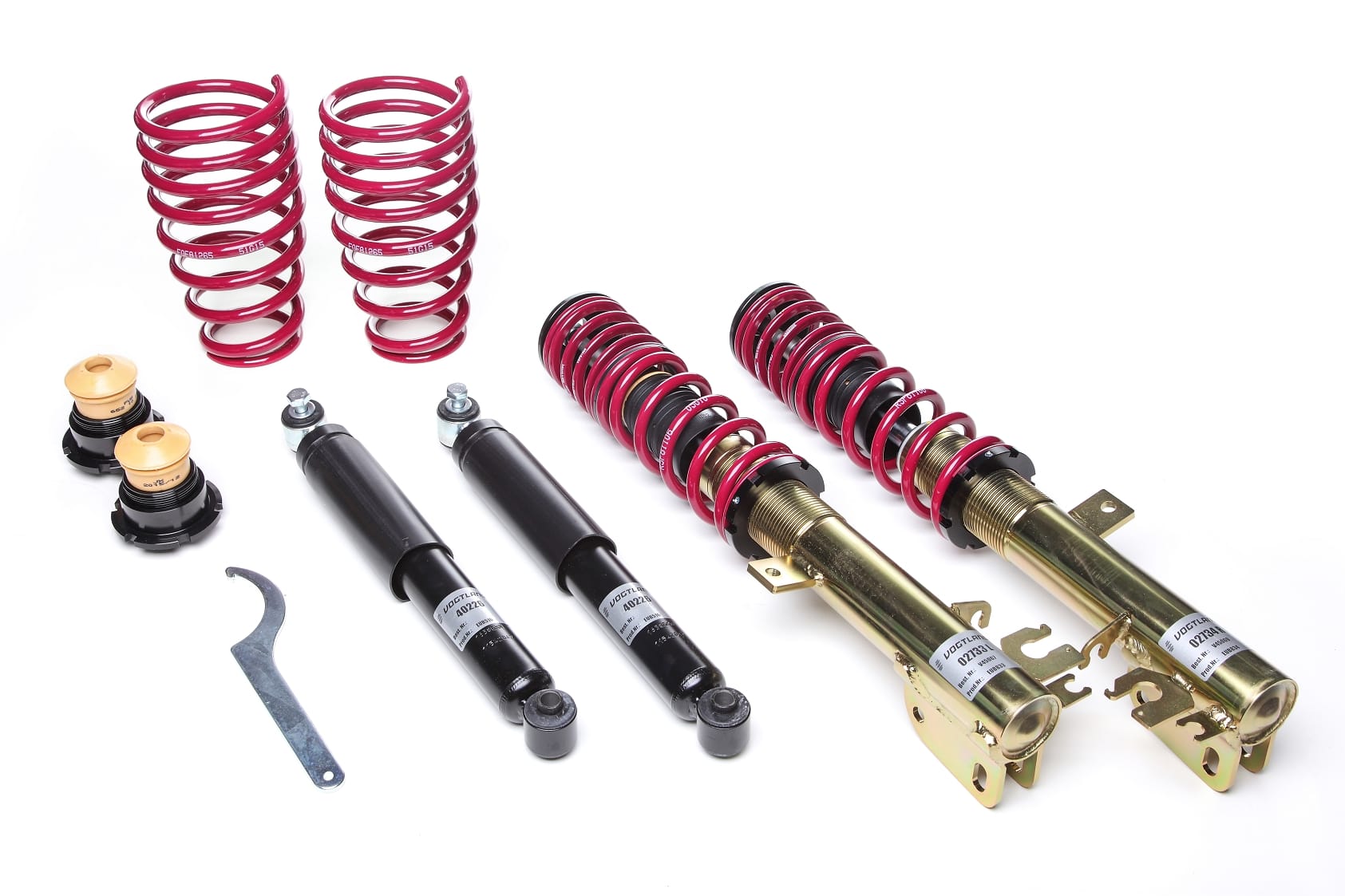Vogtland Height-Adjustable Coilover Kit for 2007-2015 Fiat 500 Abarth (312) 968009