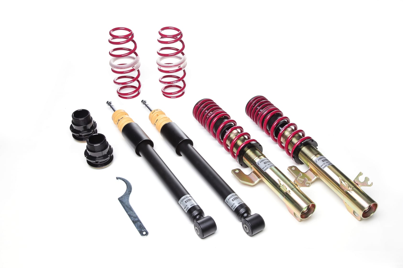 Vogtland Height-Adjustable Coilover Kit for 2009-2017 Volkswagen Polo, 30-60mm Front Drop, 960 kg Front Axle (6R/6C) 968090