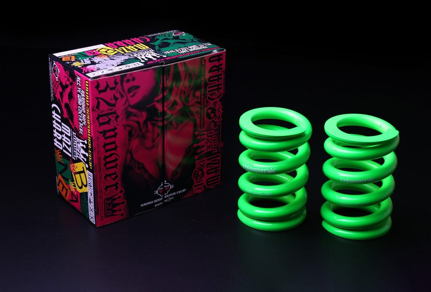 326POWER Charabane Coilover Springs - ID: 63mm / Length: 120mm 326-ID63-H120-05K-GRN