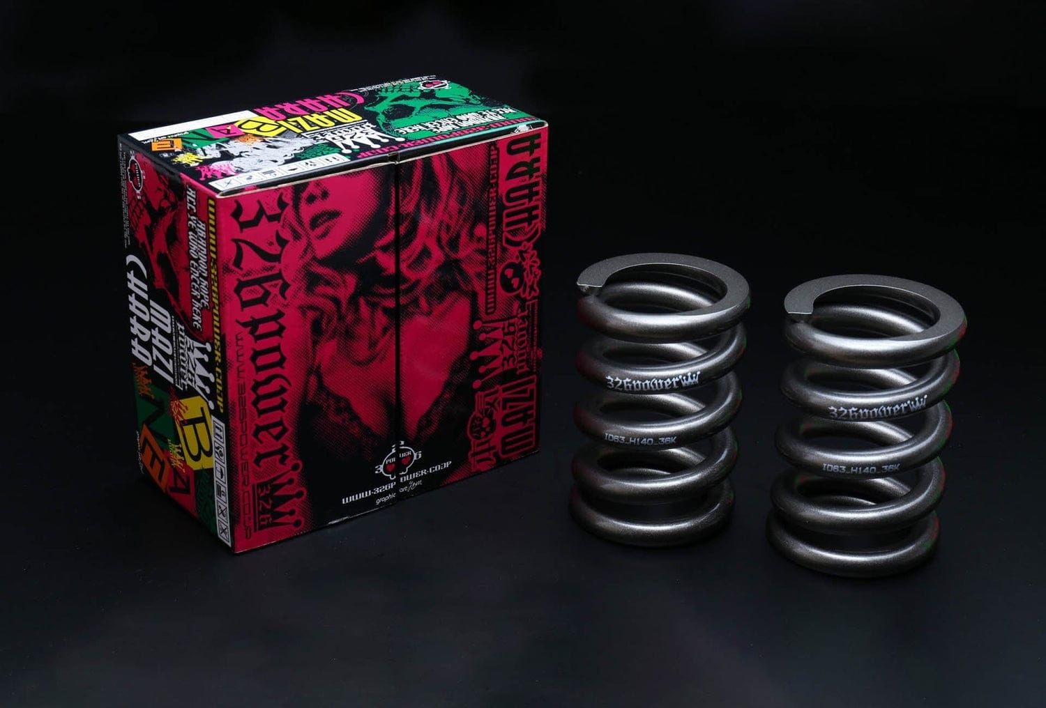 326POWER Charabane Coilover Springs - ID: 63mm / Length: 120mm 326-ID63-H120-05K-GUN