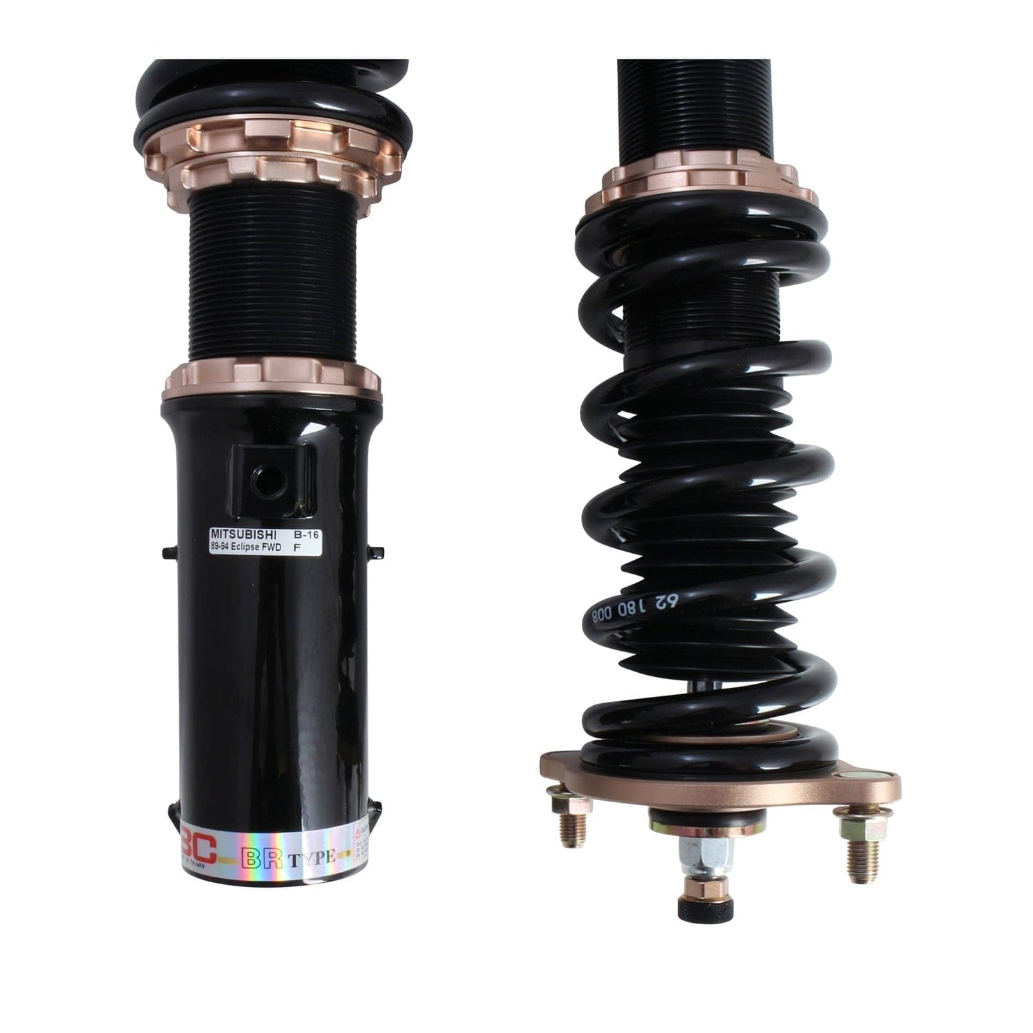 BC Racing BR Series Coilovers for 1989-1994 Mitsubishi Eclipse FWD (D22A) B-16-BR