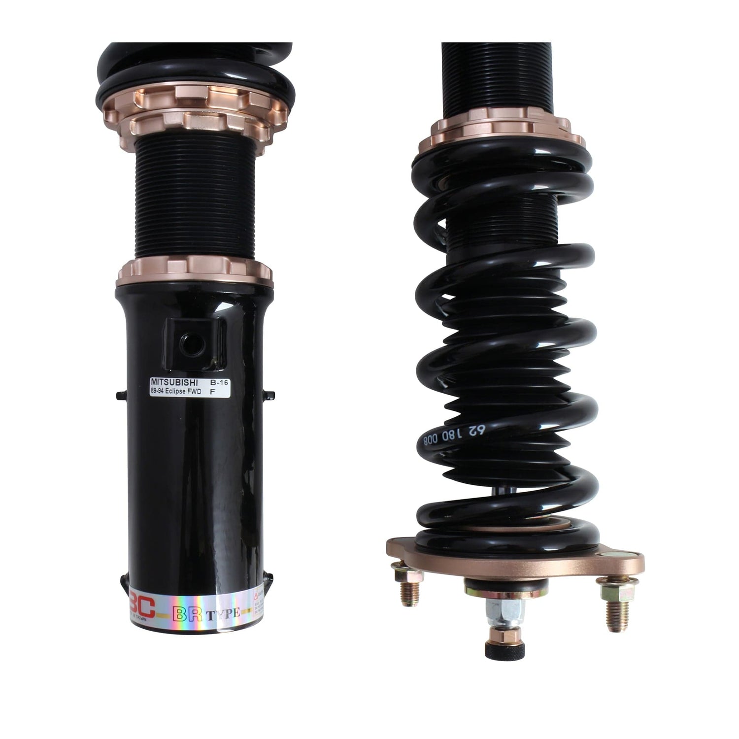 BC Racing BR Series Coilovers for 1989-1994 Mitsubishi Eclipse FWD (D22A)