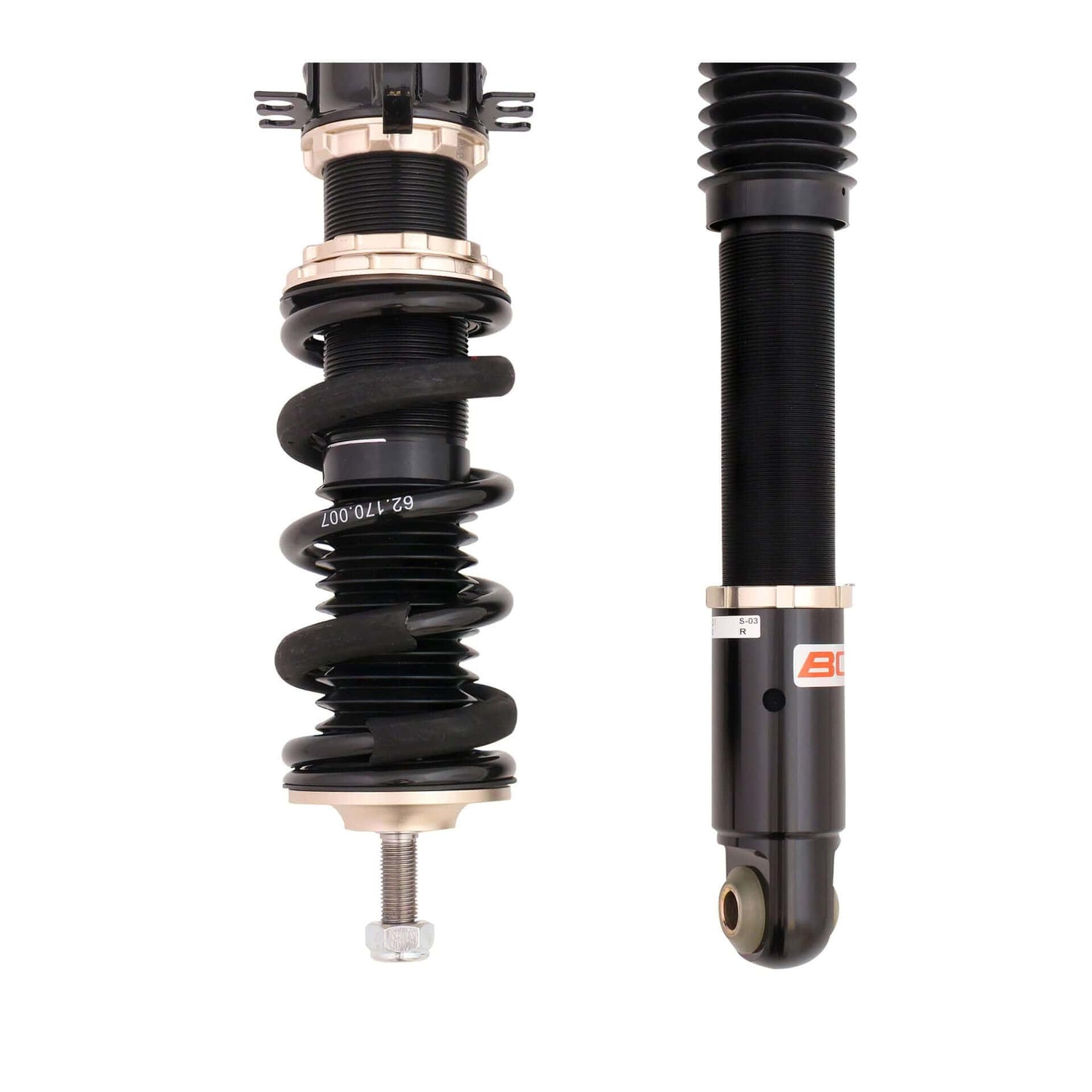 BC Racing BR Series Coilovers for 2000-2006 Audi TT AWD (TTR/TTC/8N) S-03-BR