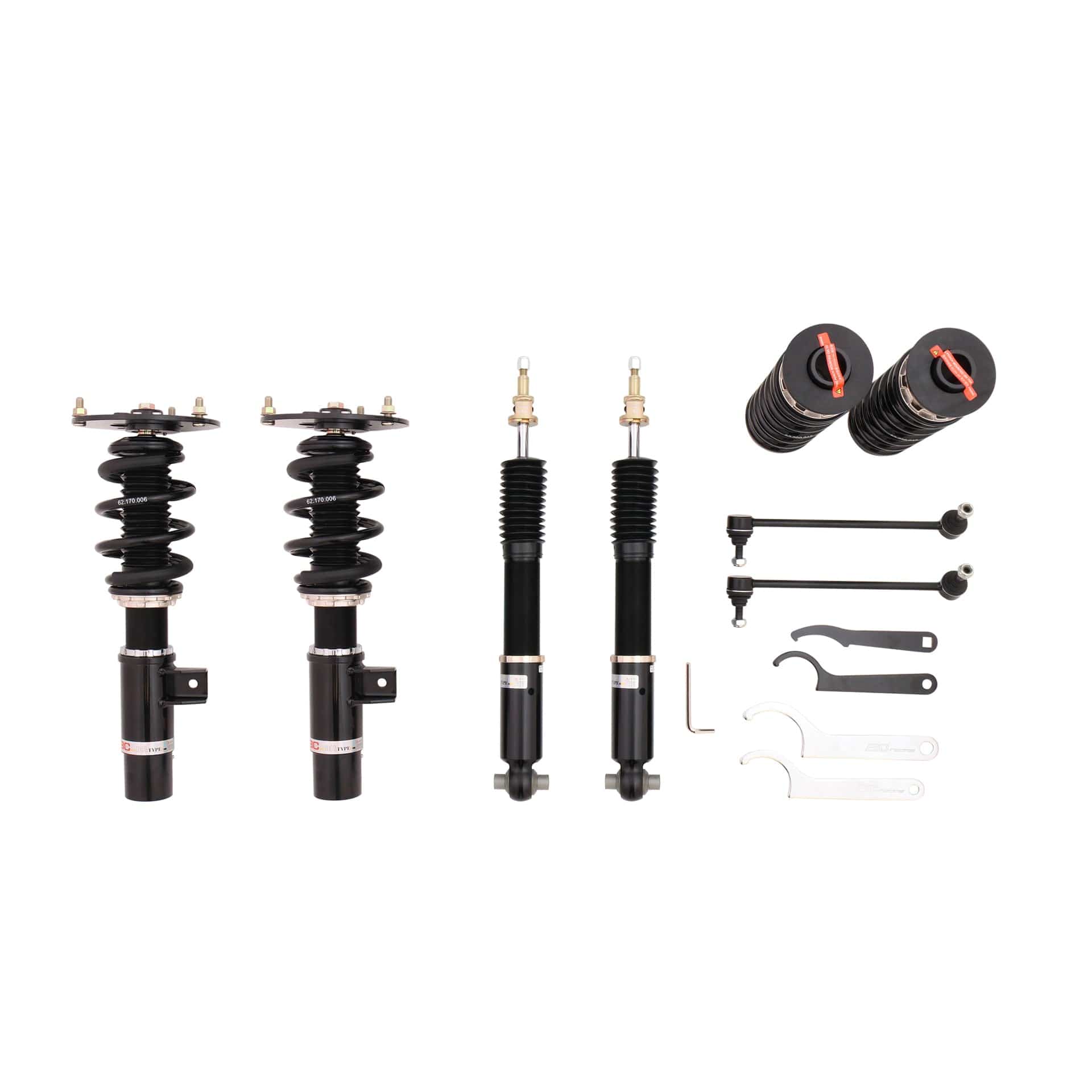 BC Racing BR Series Coilovers for 2012-2015 BMW 3 Series AWD 3-Bolt Top Mounts (F30) I-41-BR