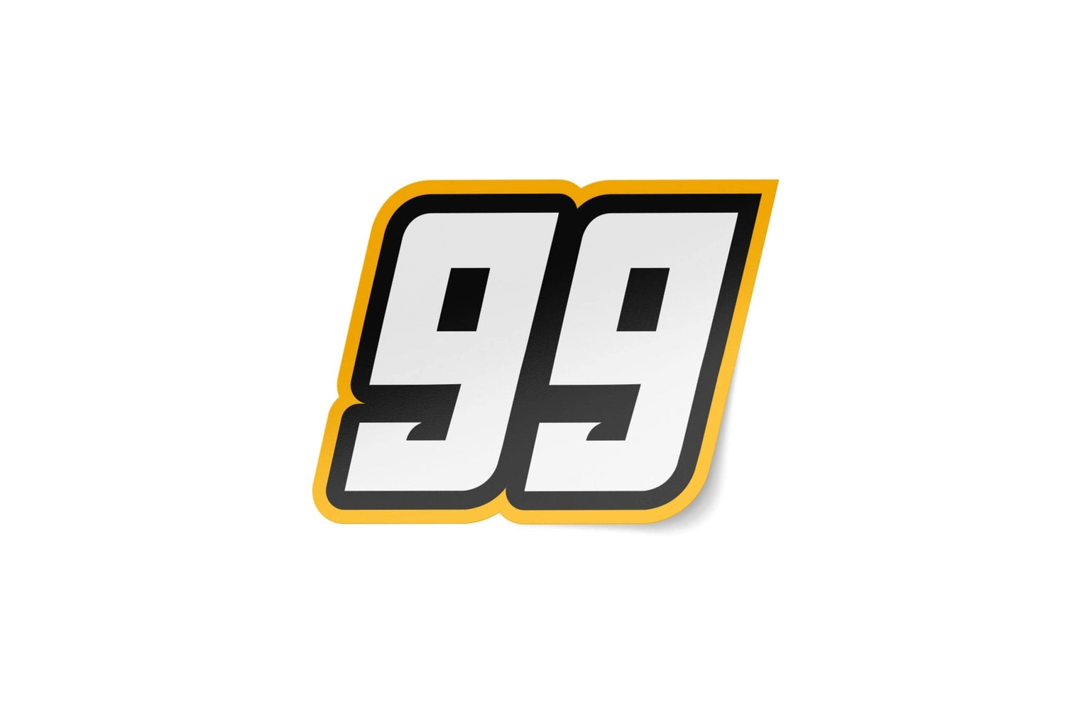 DOGECAR '#99' Sticker - Gold, Black, & White DO-ST-03