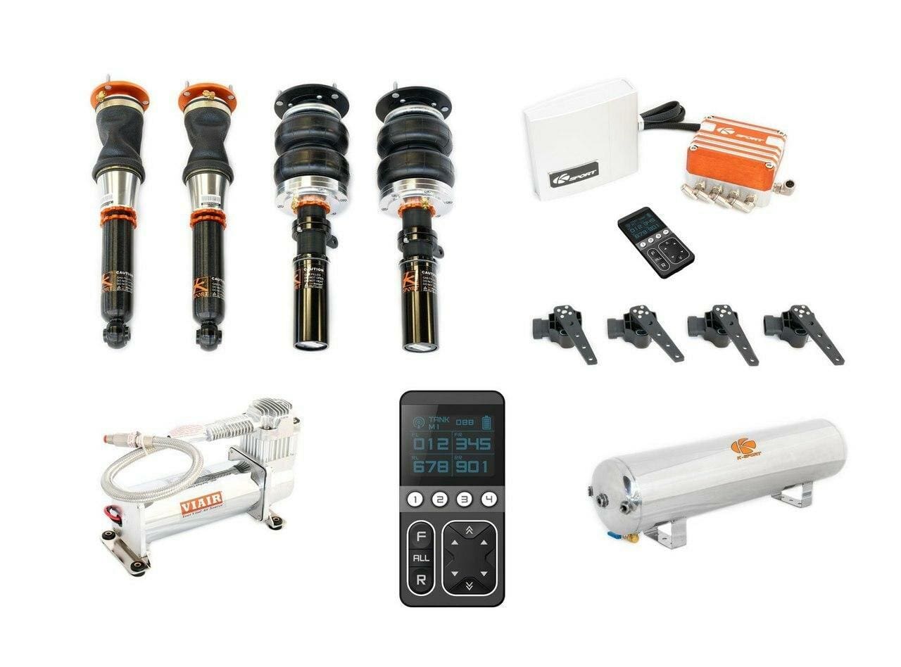 KSport Airtech Executive Air Suspension - 1999-2005 BMW 3 Series 323i, 323Ci, 325i, 325Ci, 328i, 328Ci, 330i, 330Ci, Incl Wagon E46 CBM030-AEX-01