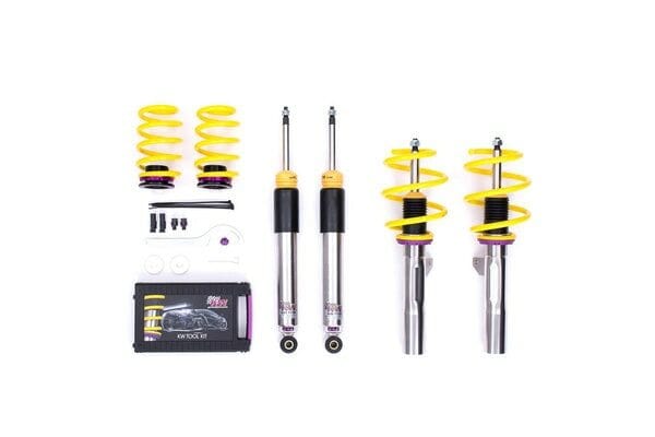 KW Street Comfort Coilovers - 2001-2008 Audi A4 Avant/Convertible FWD SKU 18010030